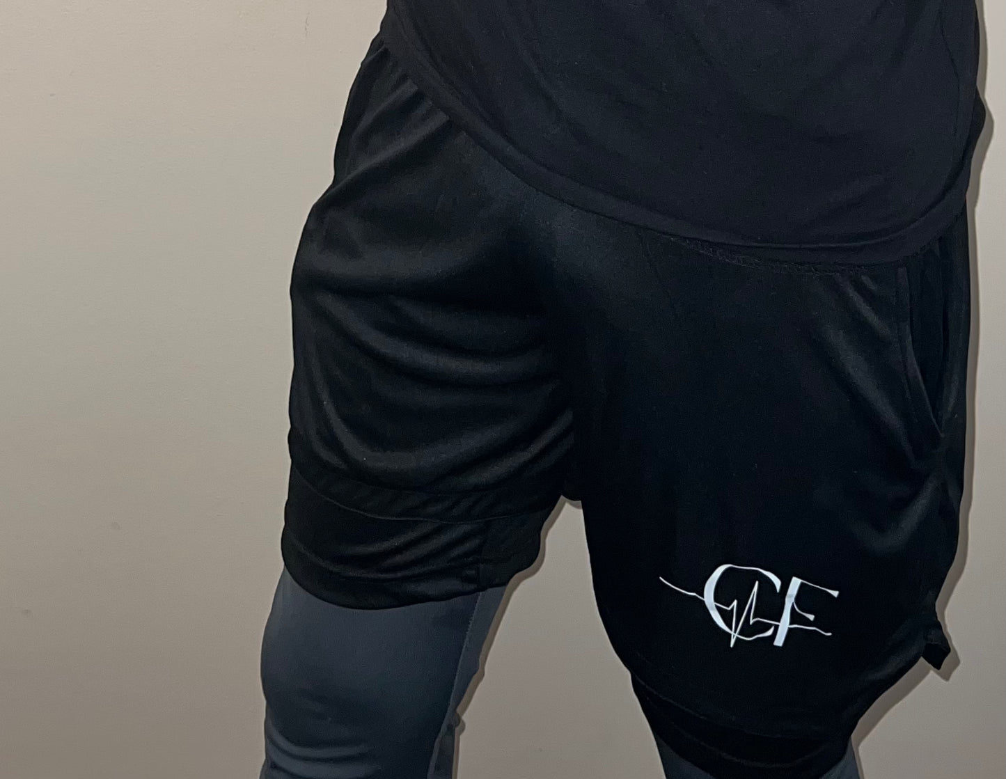 2 in 1 Shorts Black